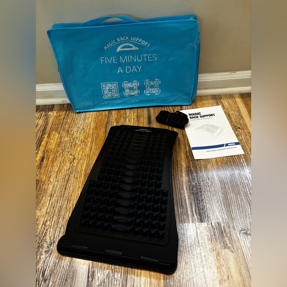 Neck & Back Stretcher Board, Three Level Back Streching Device W/ Carrying Case